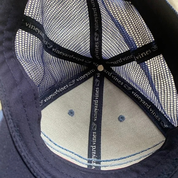 Hat Baseball Cap Vineyard Vines with Multicolor Stripes - Picture 3 of 6